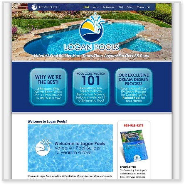 Logan Pools Website