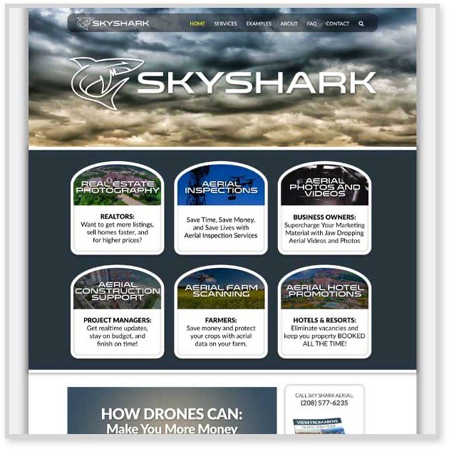 Sky Shark Website